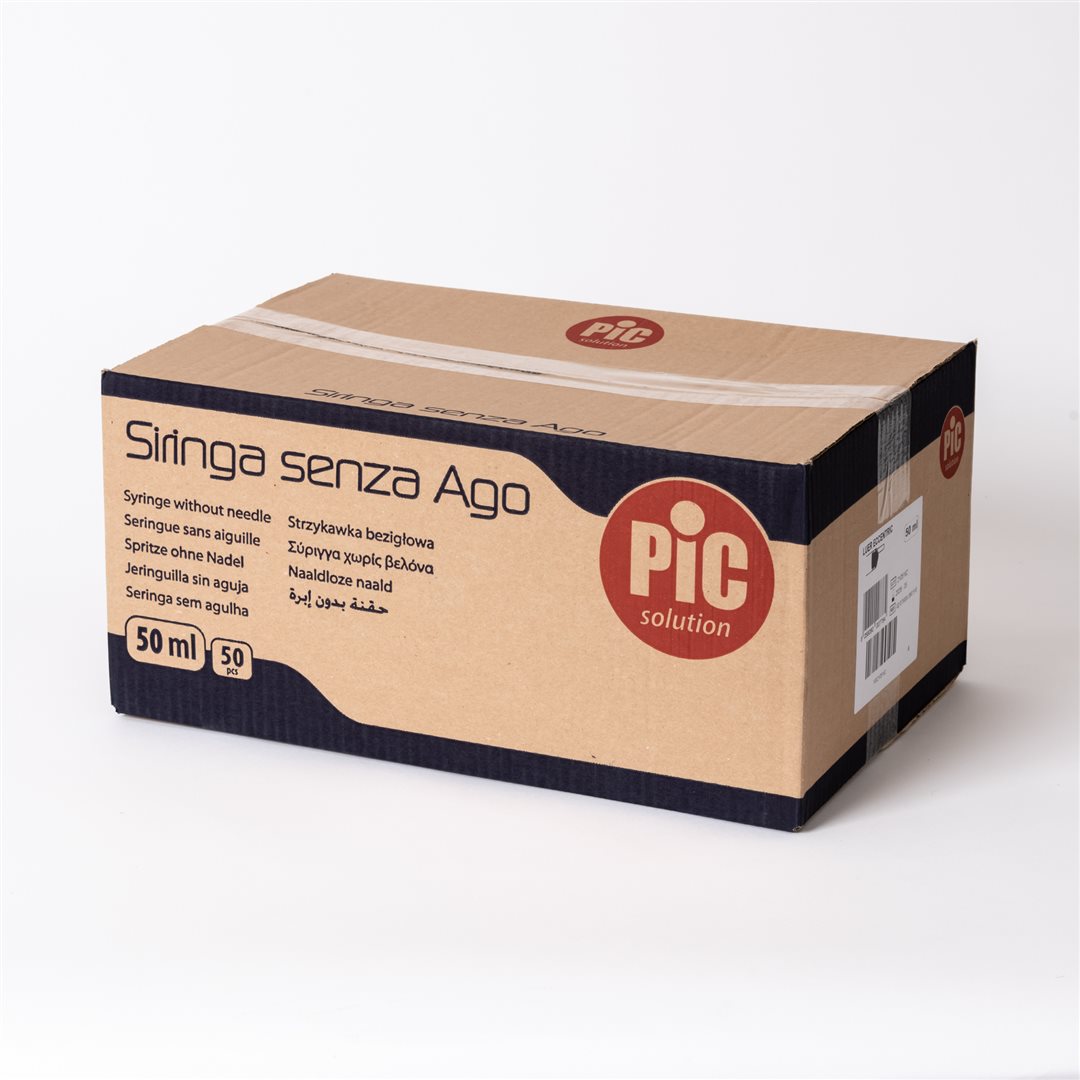 PIC SOLUTION Seringue Luer 50ml Stérile 50 Pièces | Dispositif Médical
