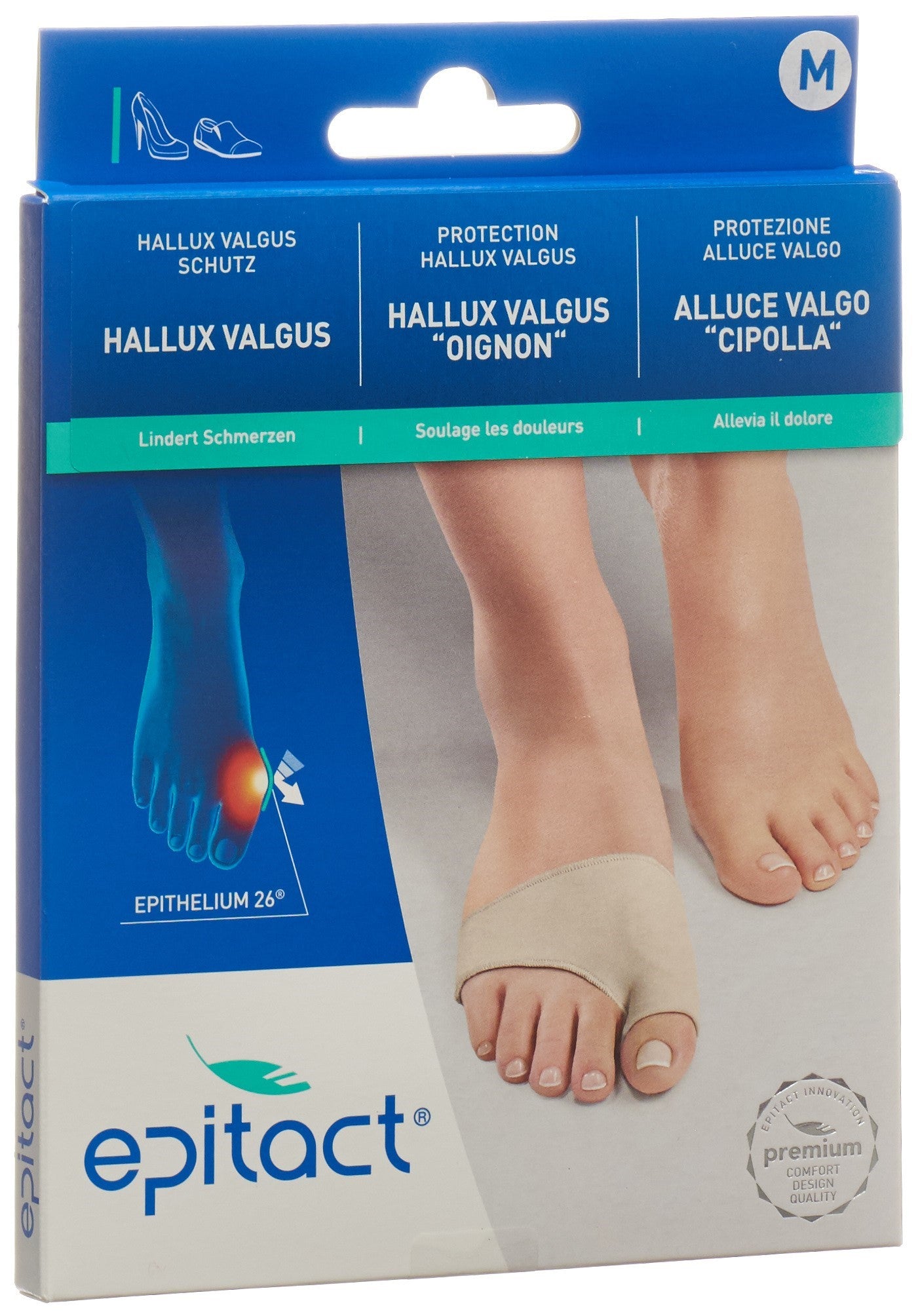 EPITACT Orthèse Hallux Valgus Adulte Taille M | Protection Confort 24-27 cm