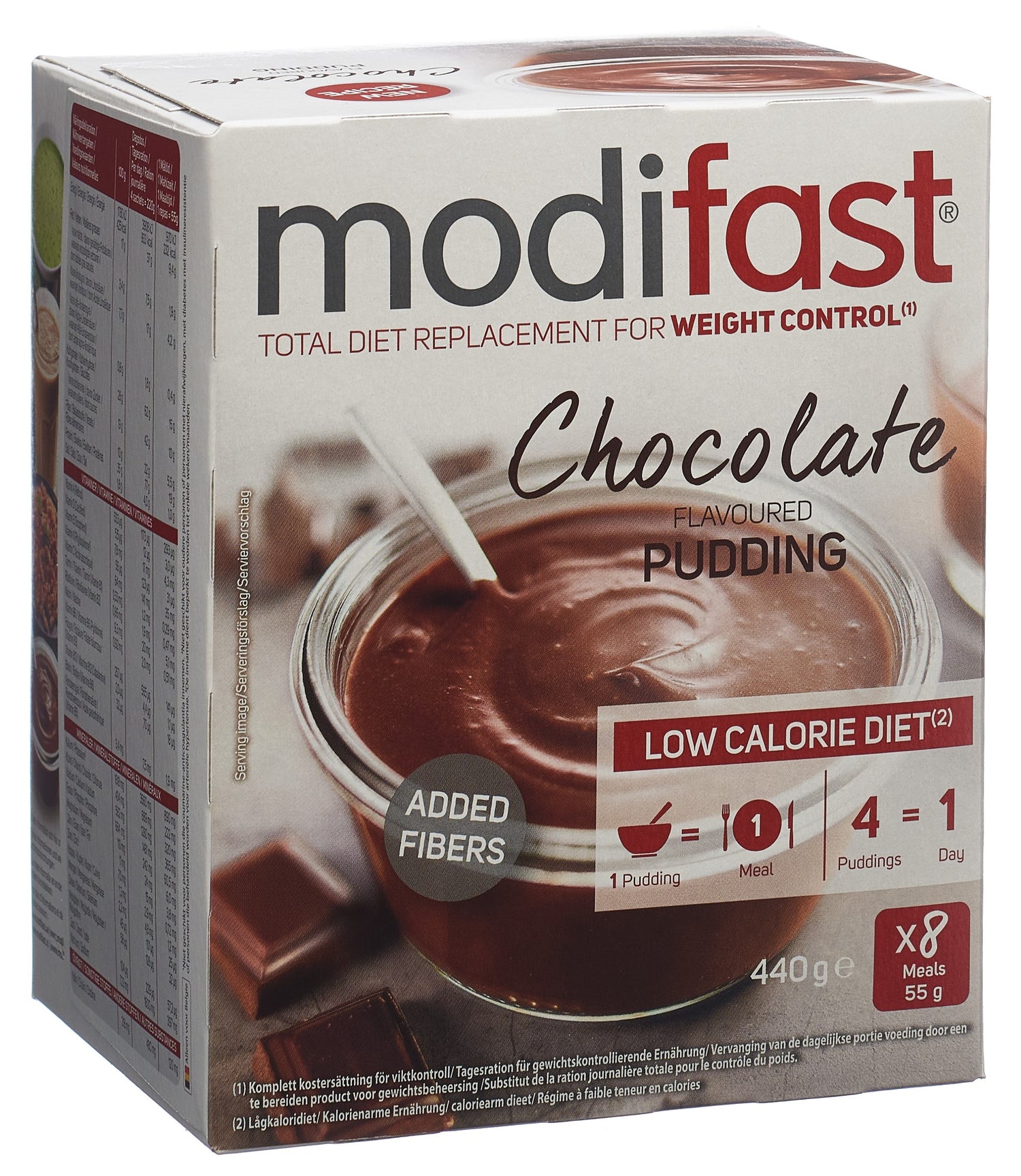 MODIFAST Crème Chocolat 8 x 55g | Aide à la Satiété