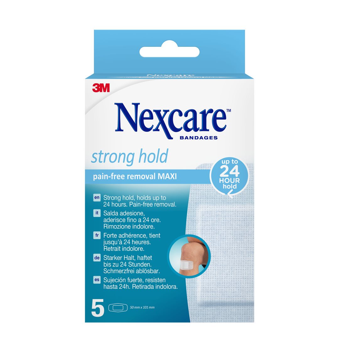 3M NEXCARE Strong Hold Maxi 50x100mm 5 pce