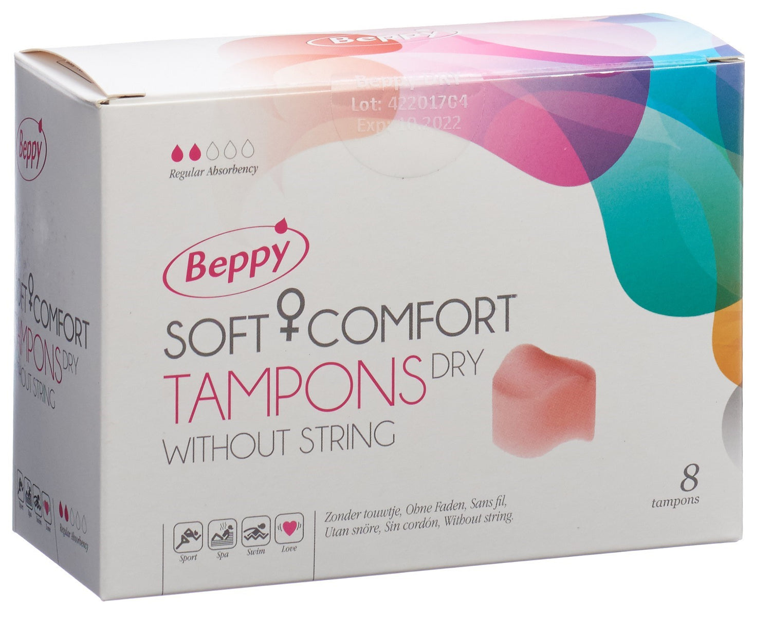 BEPPY Soft Comfort Tampons Dry 8 Pièces | Confort Absolu