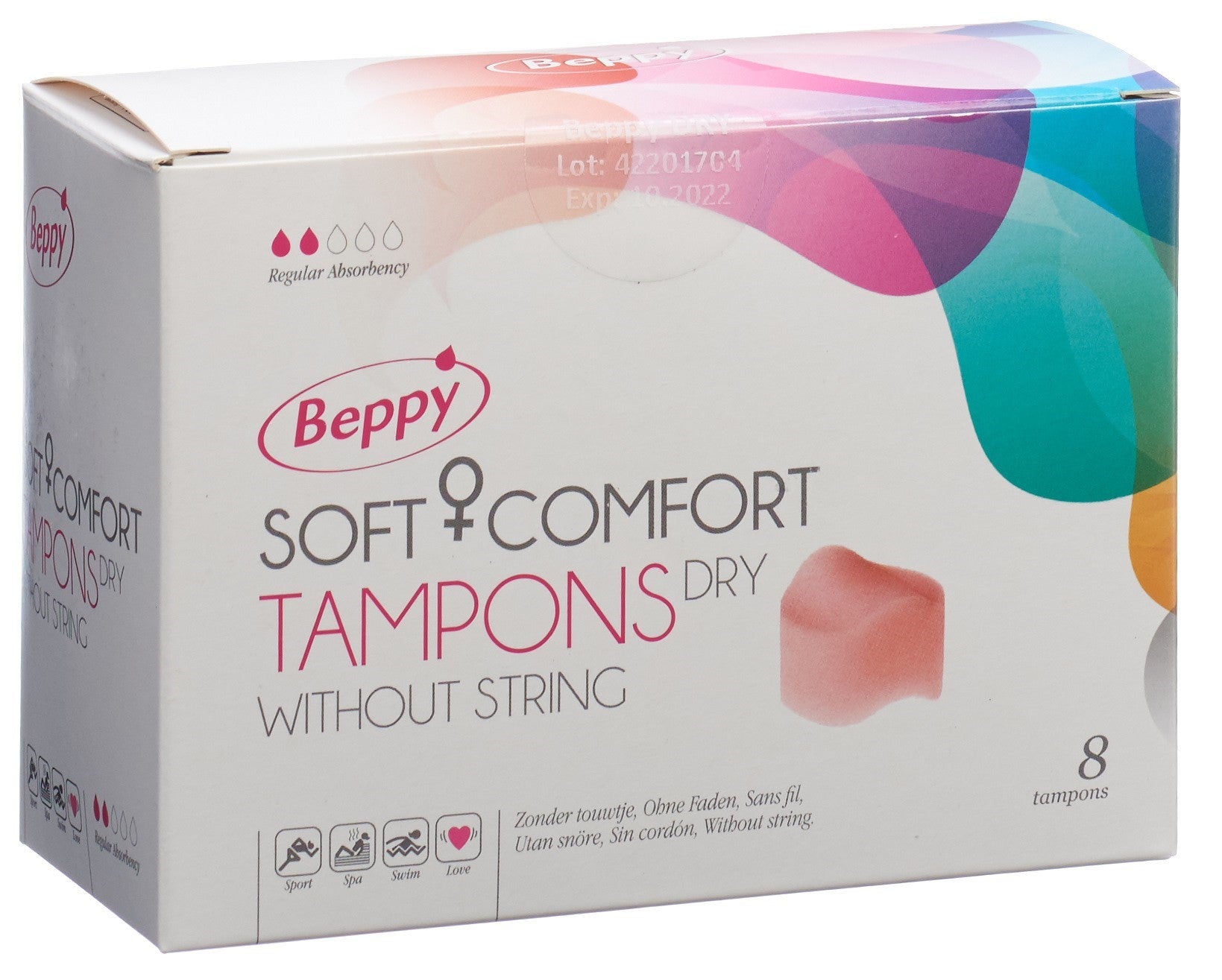 BEPPY Soft Comfort Tampons Dry 8 Pièces | Confort Absolu