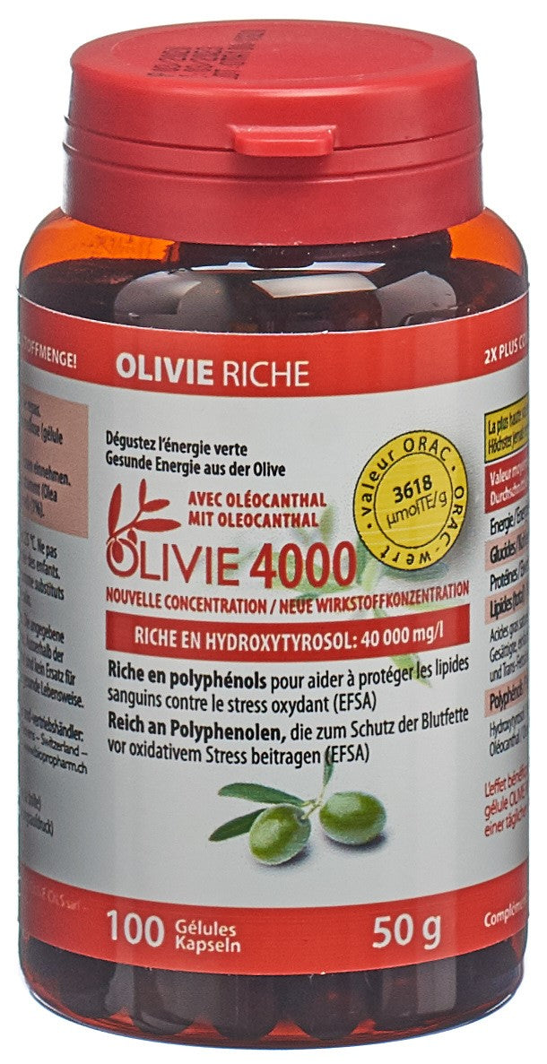 OLIVIE Force 500mg Gelules Vegetales 100 Pieces