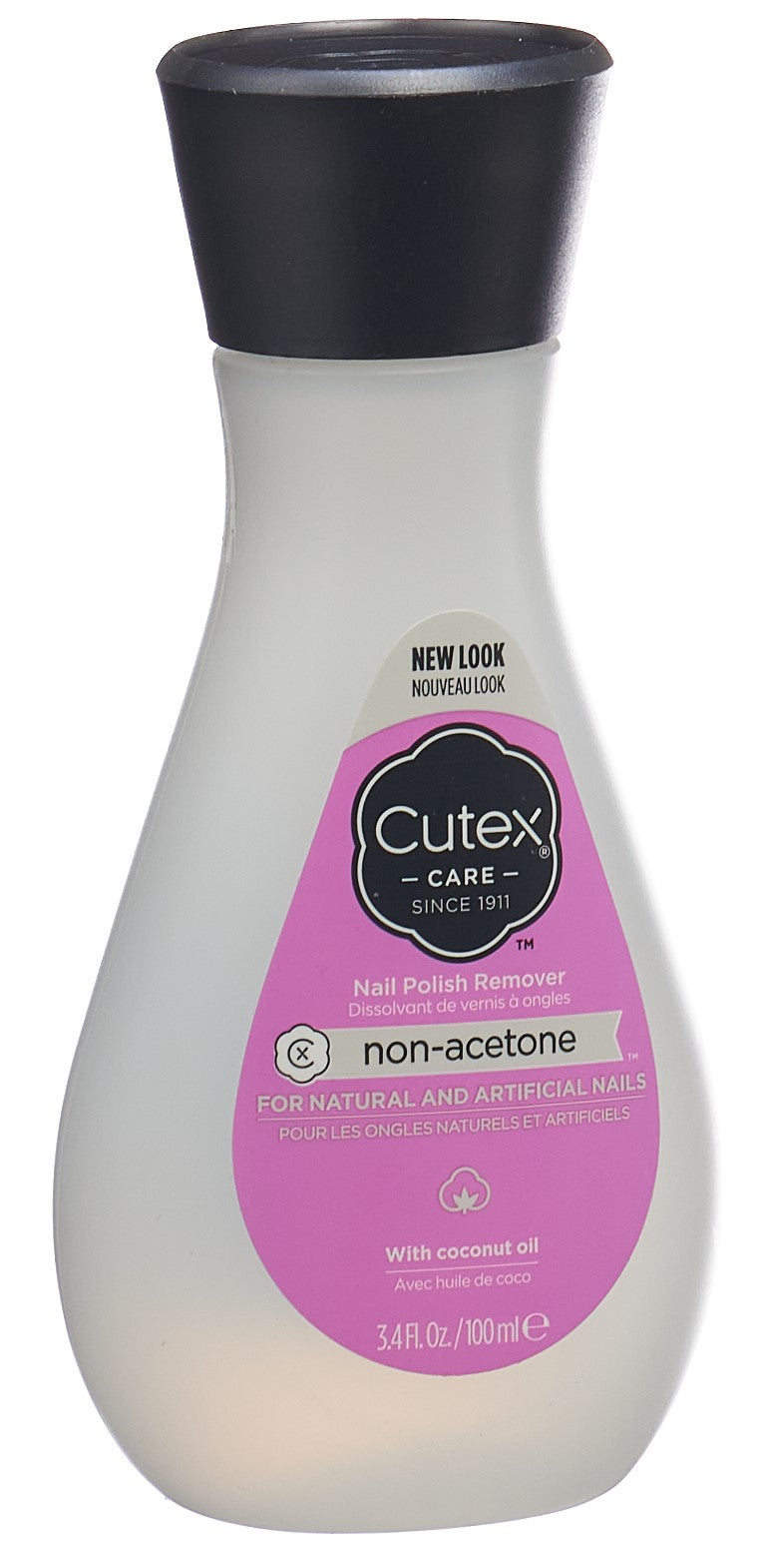 CUTEX Dissolvant Vernis Sans Acétone 100 ml | Doux &amp; Efficace