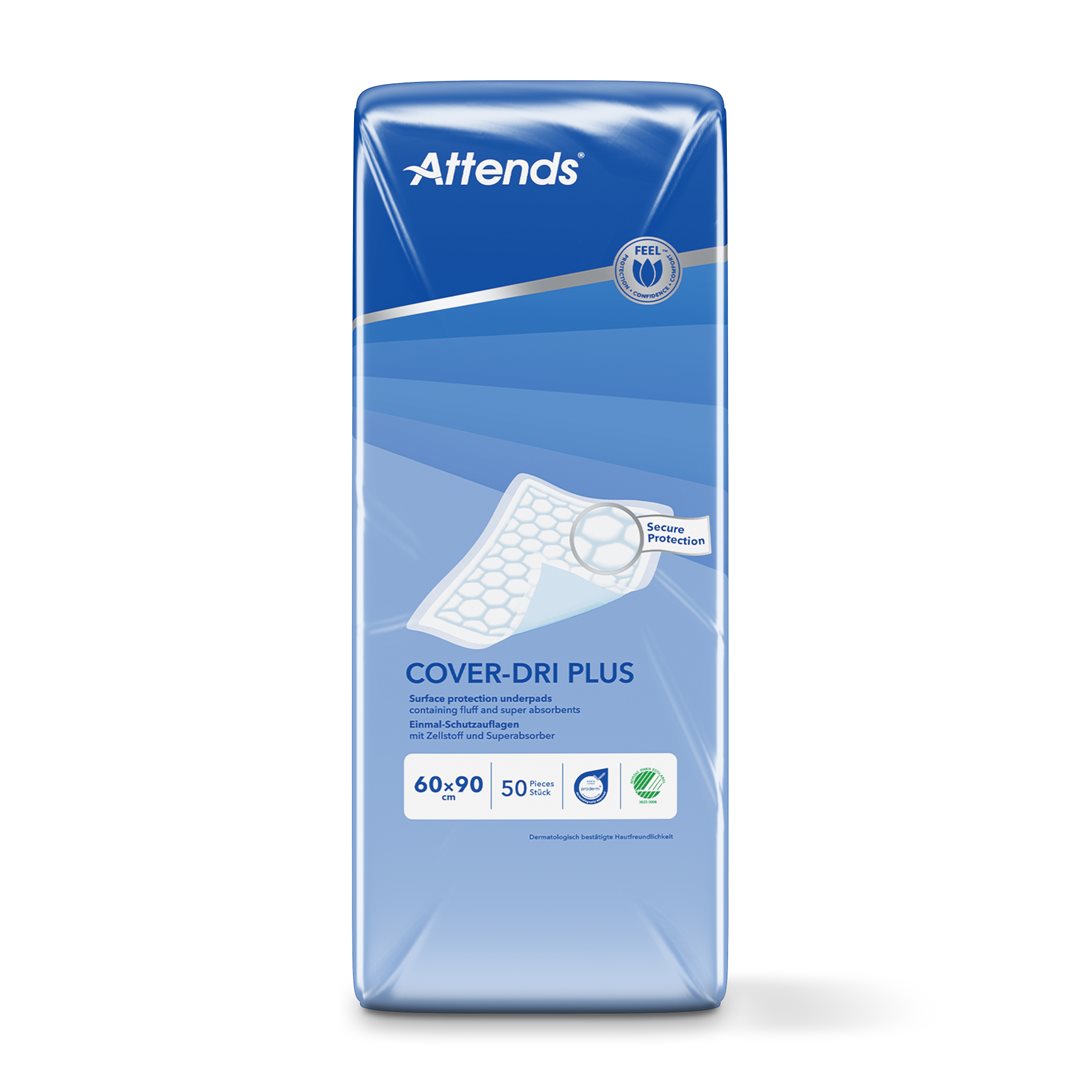 ATTENDS COVER DRI Alèse 60x90cm 50 Pièces | Confort &amp; Protection