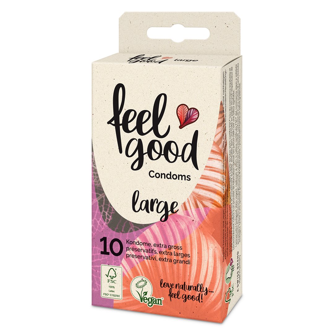FEELGOOD Préservatifs Larges Confort &amp; Protection | Lot de 10