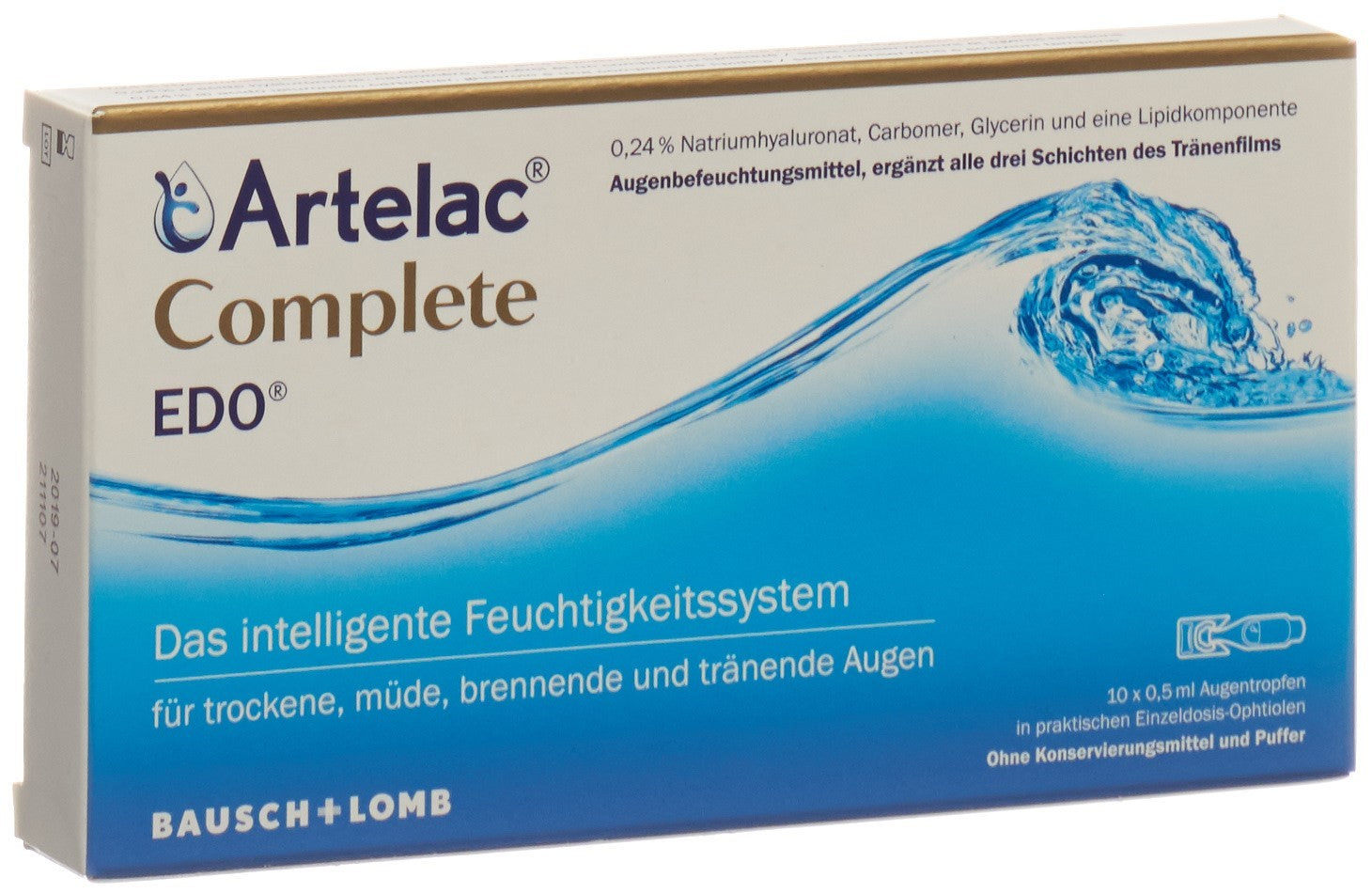 ARTELAC Complete EDO Gouttes Ophtalmiques 10 Monodoses 0.5 ml