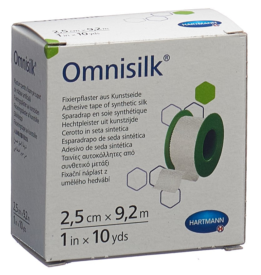 OMNISILK Pansement Chirurgical Soin des Plaies | 2.5 cm x 9.2 m