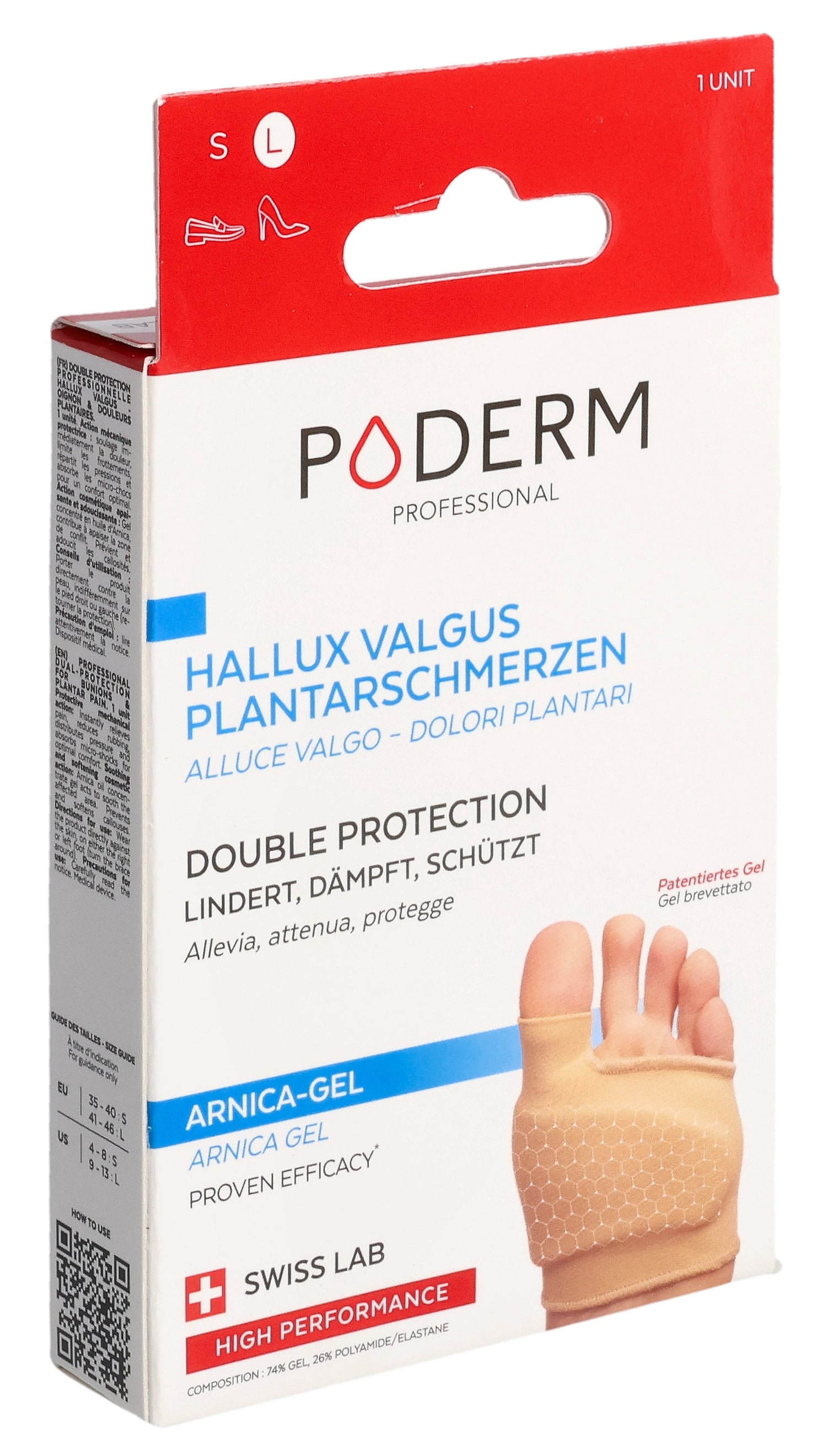 PODERM PROF Double Protection Hallux Valgus &amp; Douleur | Soin Podologique