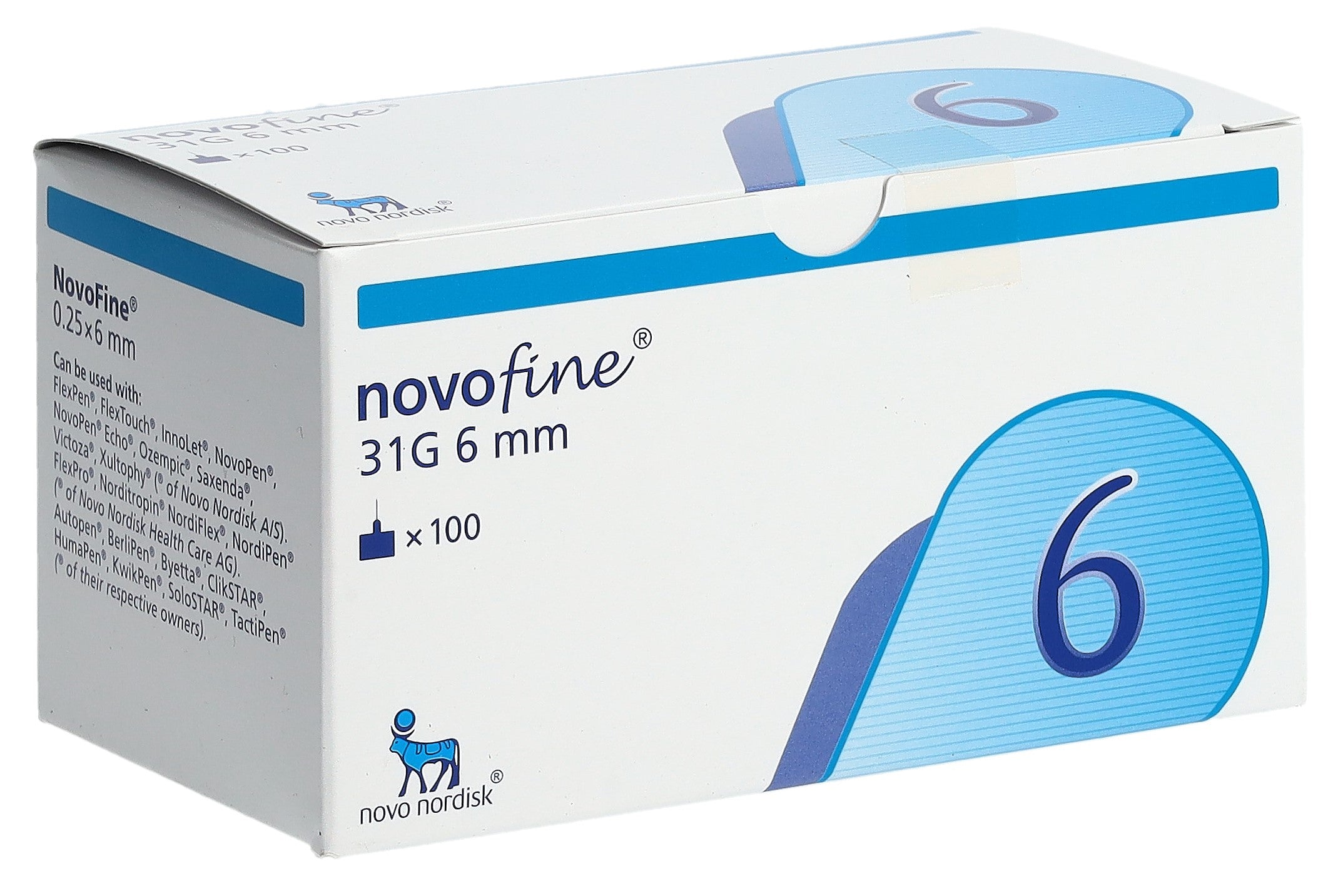 NOVOFINE IP-APS Aiguilles Injectables 31G 6mm 100 Pièces Confort