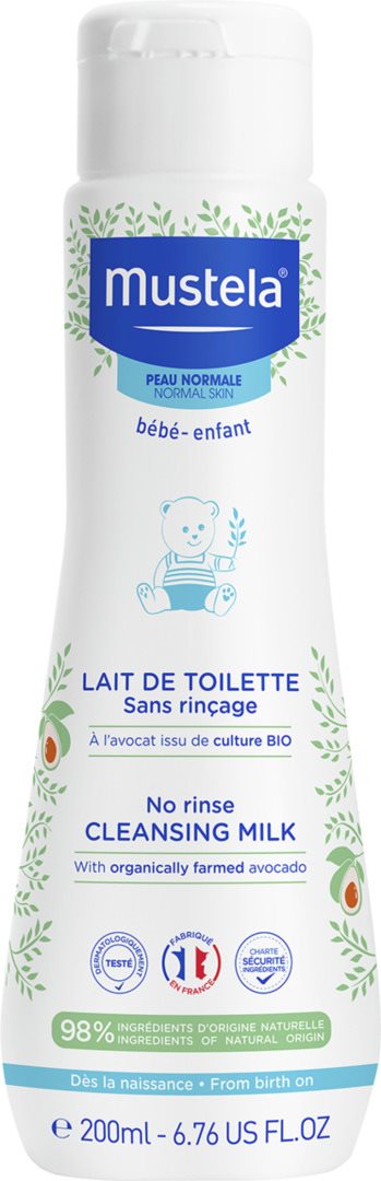Mustela Lait de Toilette Peau Normale Douceur &amp; Propreté 200 ml