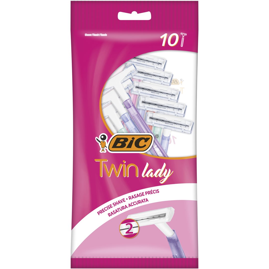 BIC Twin Lady Rasoirs Femme 2 Lames Douceur | Lot 10 Pièces