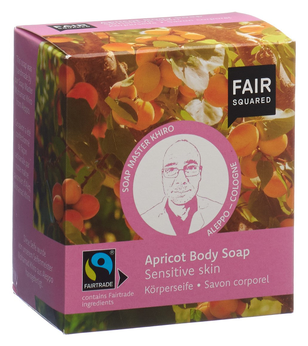 FAIR SQUARED Savon Corps Abricot Peau Sensible 2 x 80 g