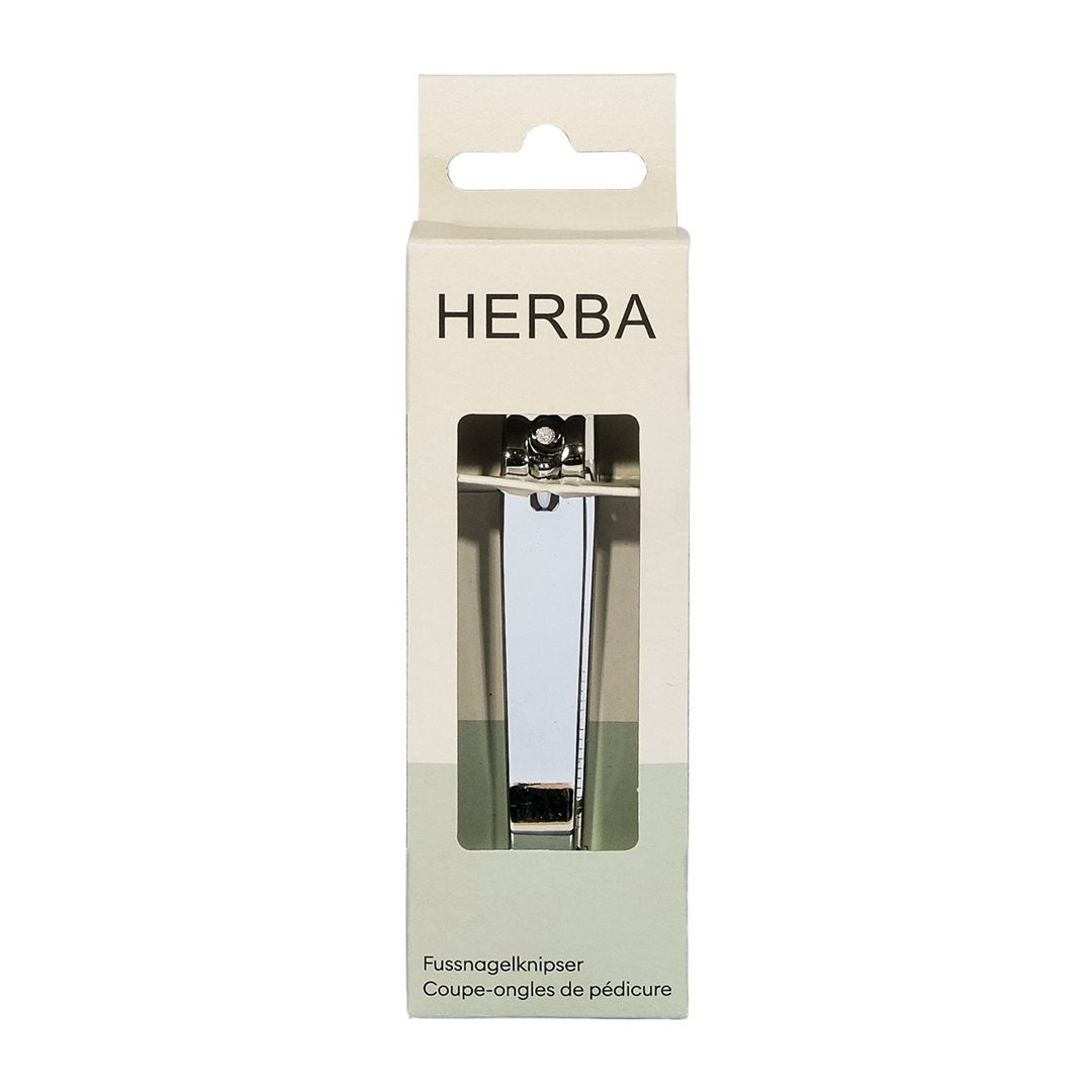 HERBA Coupe-ongles Pieds Chrome | Soin &amp; Hygiène | Précision &amp; Durabilité