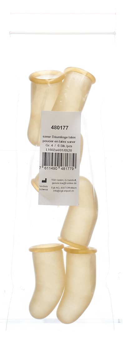 SANOR Gants Latex Taille 4 Protection Confort | Boîte 6 Paires