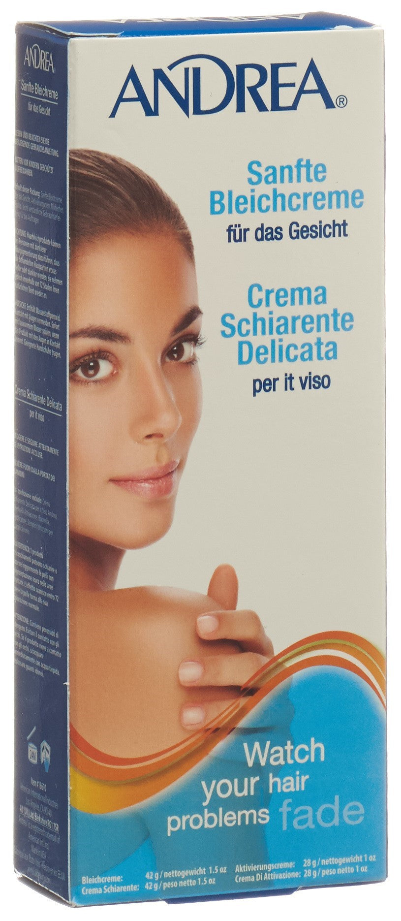 ANDREA Crème Décolorante Visage Éclaircissante | 2 Tubes 42 g