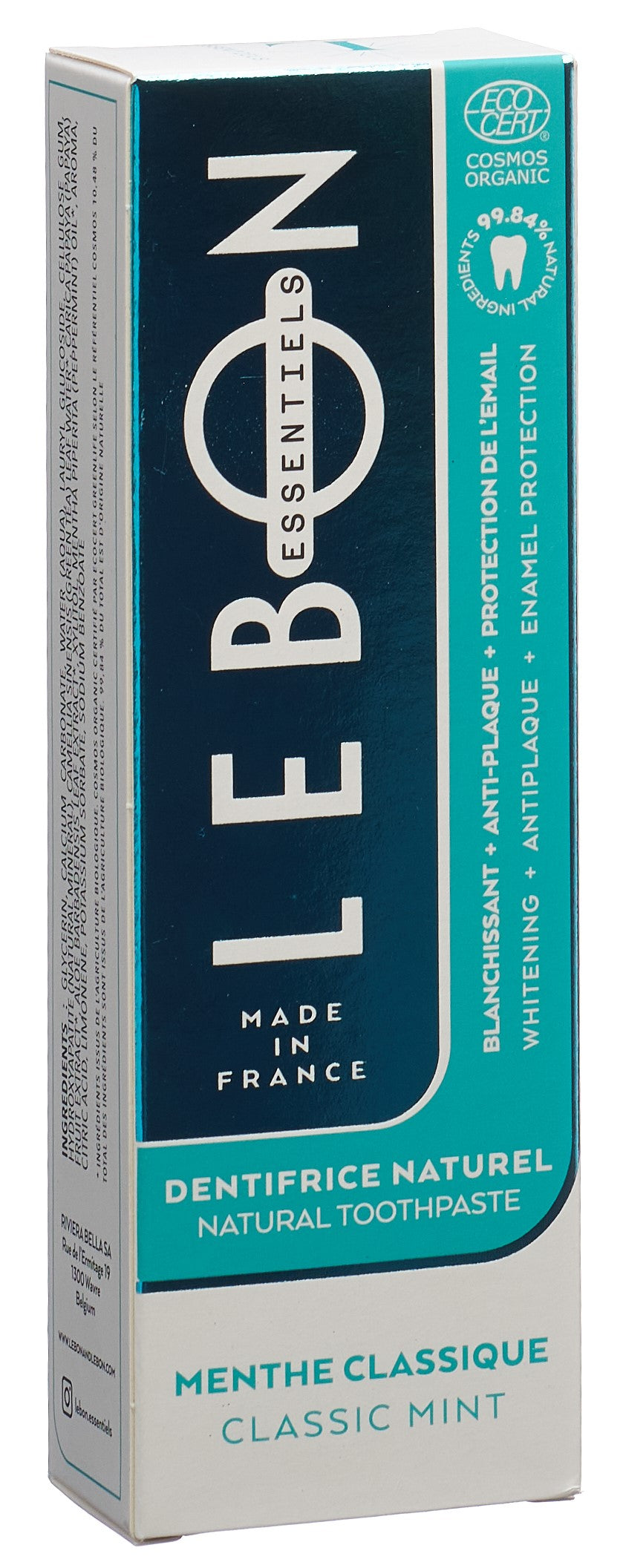 LEBON ESSENTIELS Dentifrice Menthe Bio 80 ml | Soin Buccal Naturel