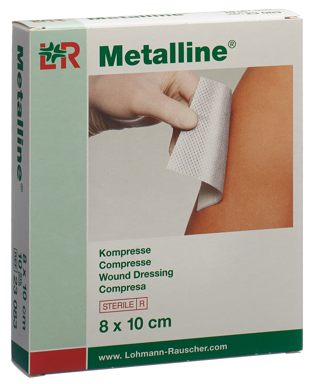 METALLINE Compresses Stériles 8x10cm - Soin Cicatrisant | Boîte 10 Pièces