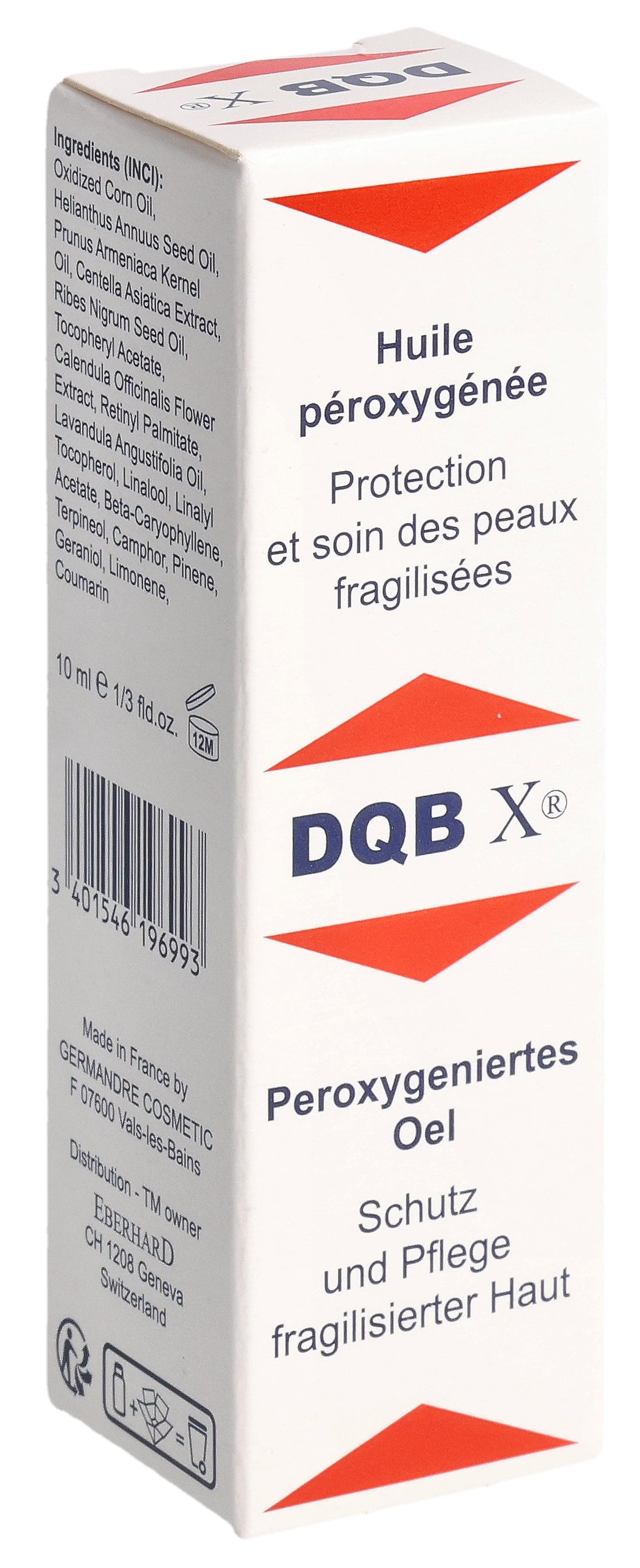 DQB X Huile Oxygénée Soin Apaisant | Flacon 10 ml