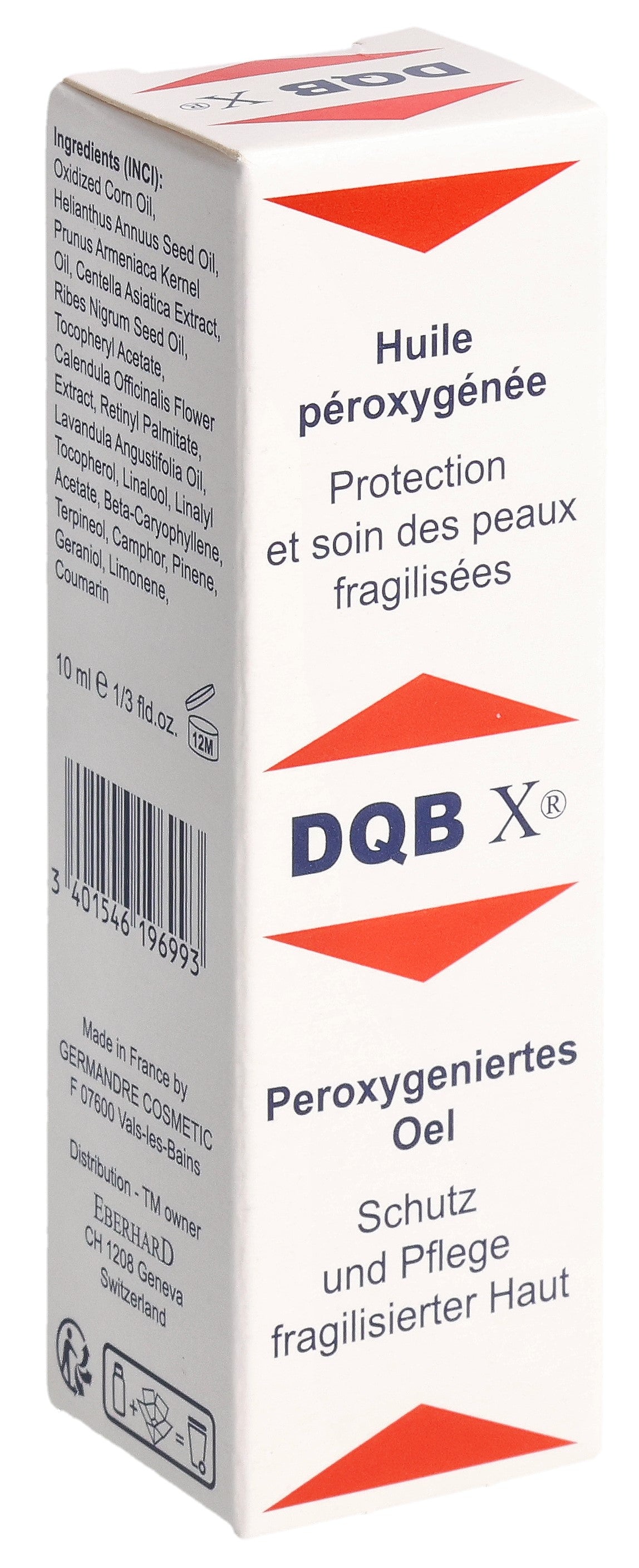 DQB X Huile Oxygénée Soin Apaisant | Flacon 10 ml