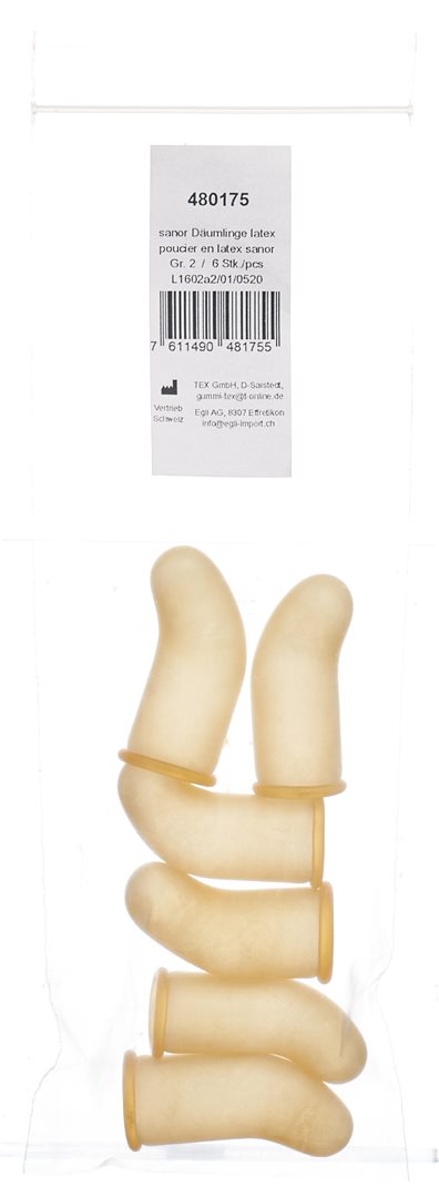 SANOR Poucier Latex Taille 2 Lot de 6 | Protection Confort