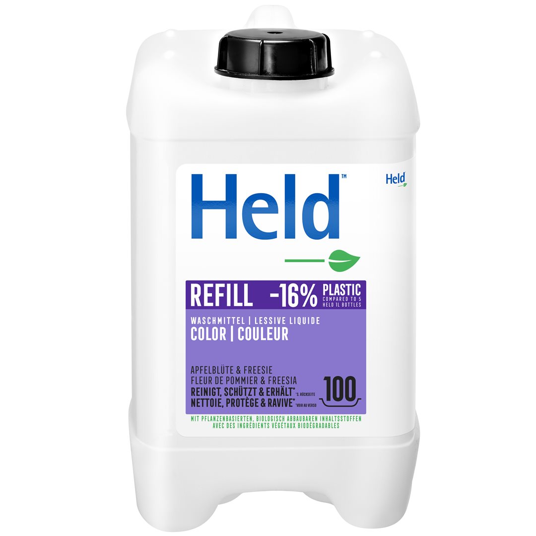HELD Lessive Liquide Concentrée Color 5 Litres | Efficacité Propre