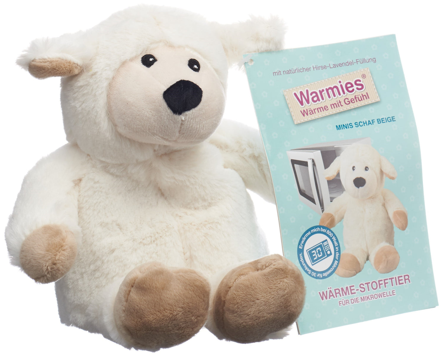 WARMIES Minis peluche réchauffante mouton beige
