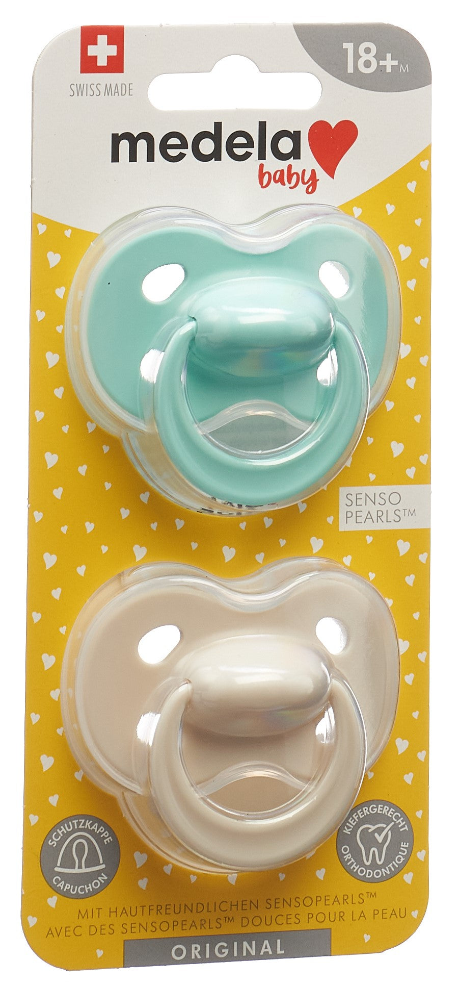 MEDELA Baby Sucette Original 18+ Pastel 2 pce