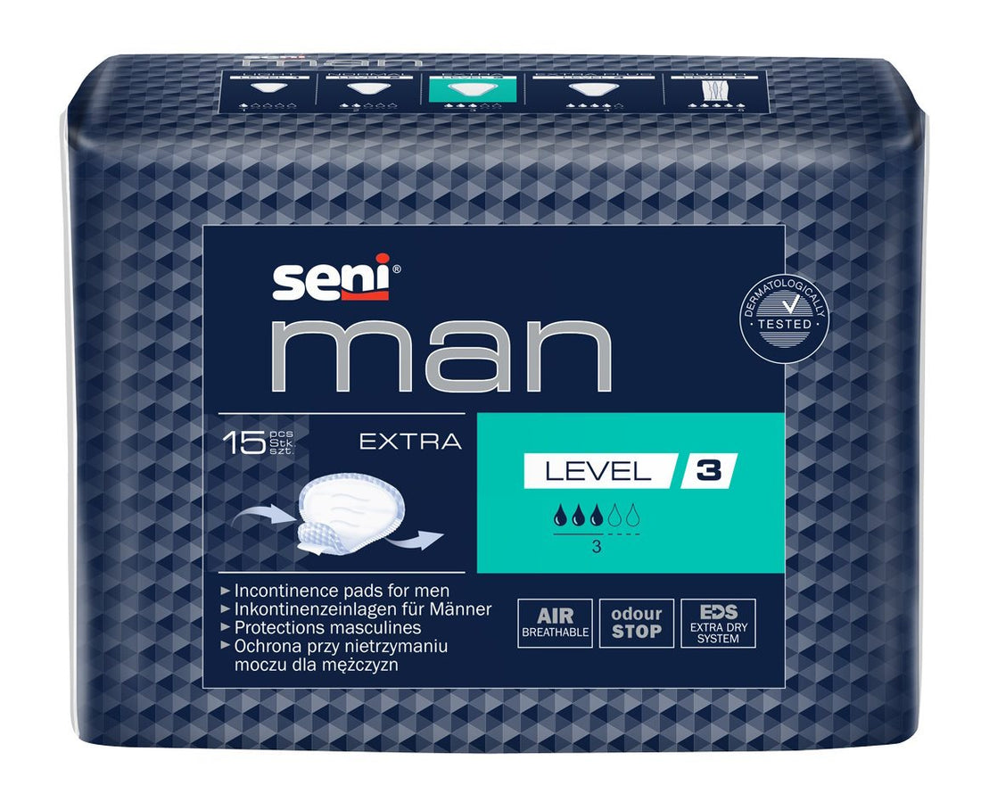 SENI Man Extra Niveau 3 15 pièces | Protection discrète