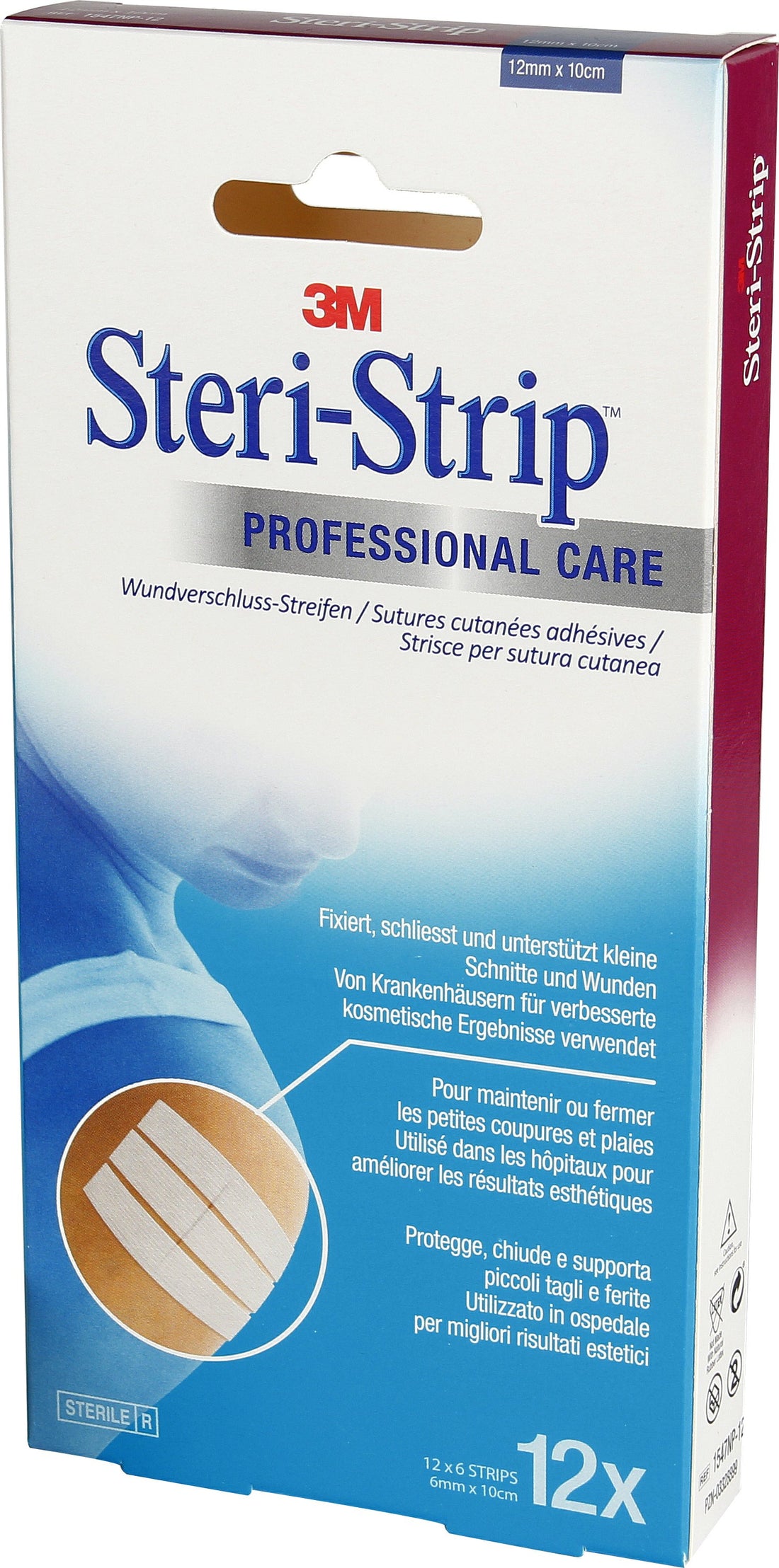 3M STERI STRIP 12x100mm blanc renforcé 12 x 6 pce