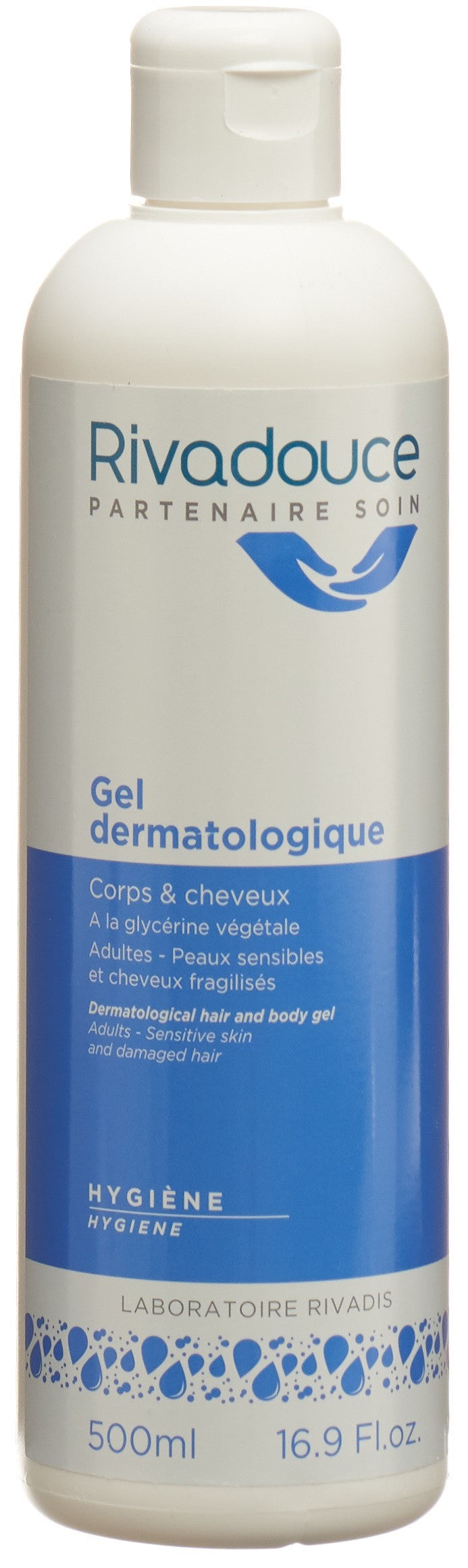 RIVADIS Shampooing Douche Corps Cheveux Apaisant 500 ml