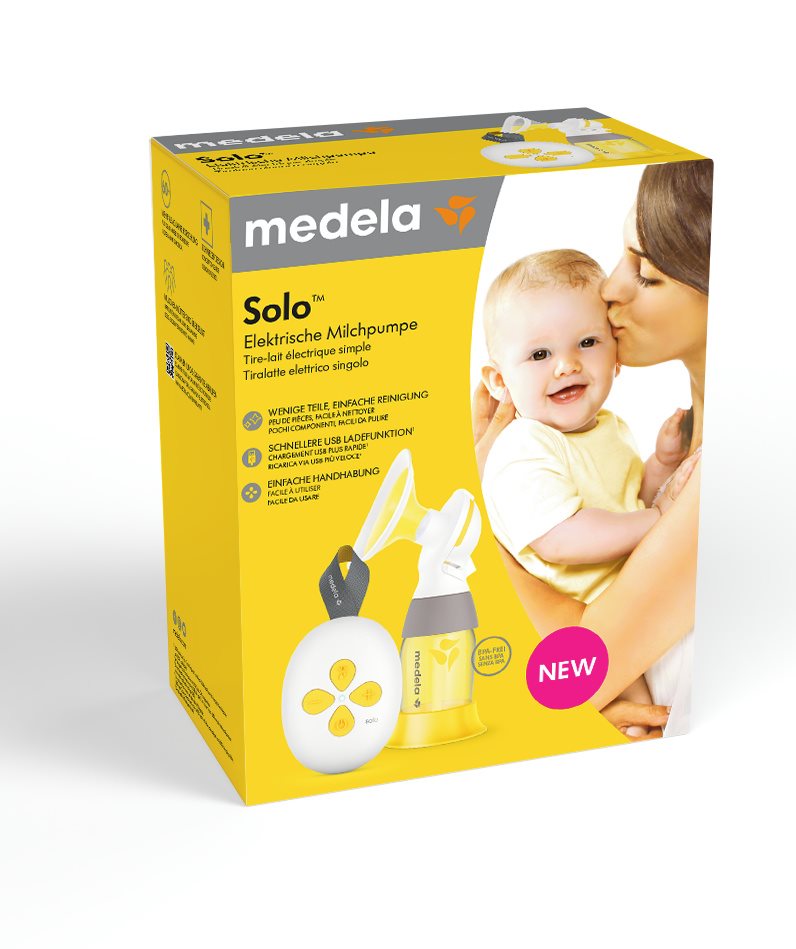 Medela Solo Tire-lait Électrique Simple - Confort &amp; Efficacité | 1 Tétine