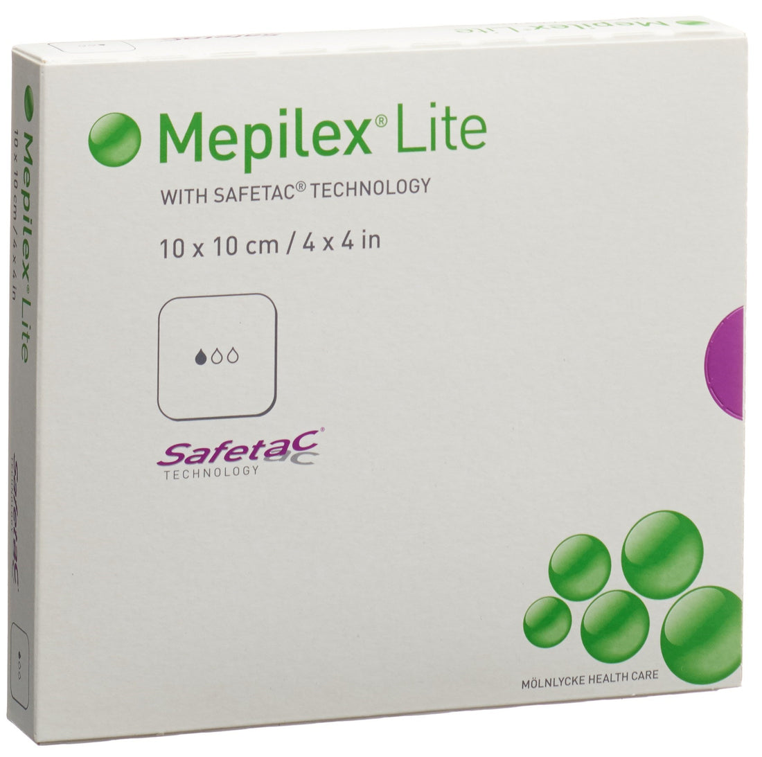 Mölnlycke Mepilex Lite Pansement Hydrocellulaire Adhésif 10x10cm 5 Pièces