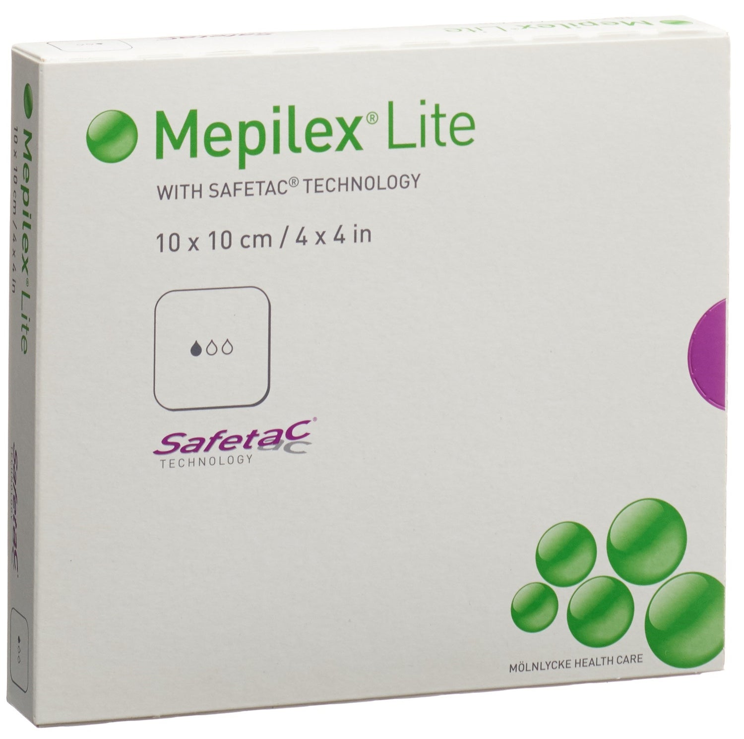 Mölnlycke Mepilex Lite Pansement Hydrocellulaire Adhésif 10x10cm 5 Pièces