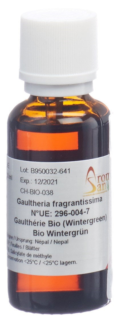 AROMASAN Huile Essentielle de Gaulthérie Bio 30 ml | Soulage Douleurs