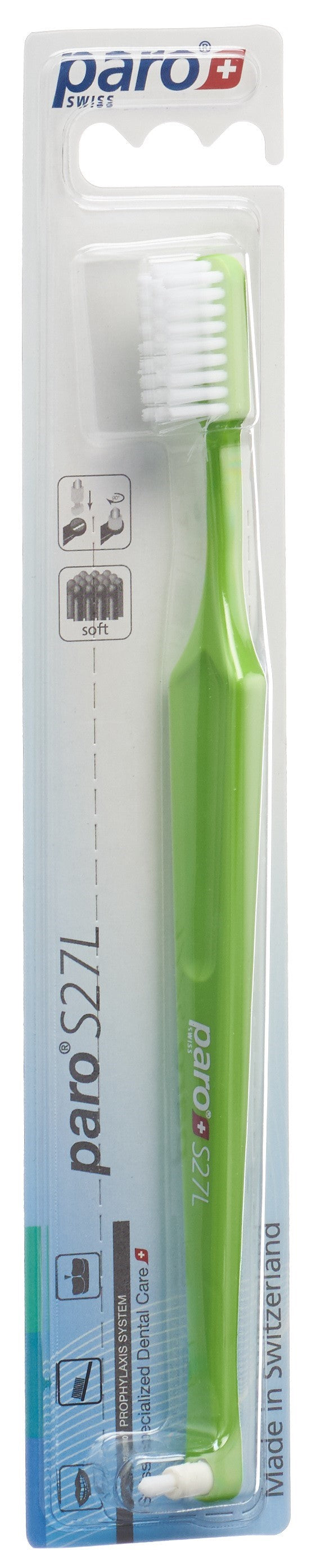 PARO Brosse à Dents S27L Soft 3 Rangées | Soin Bucal Efficace