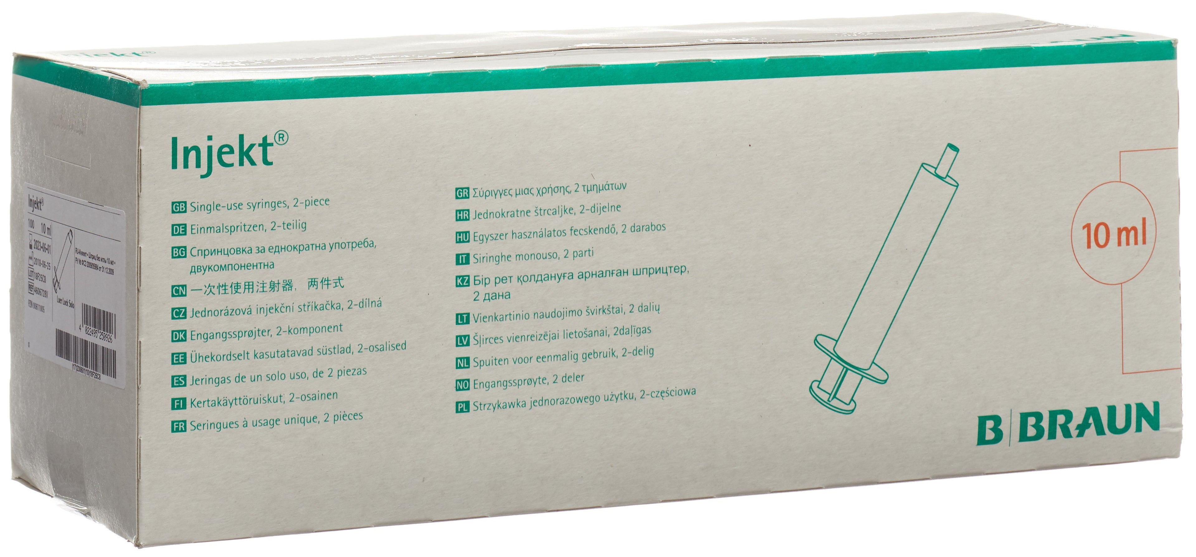 B. BRAUN Seringue 10 ml Luer-Lock Stérile | Boîte 100 Unités