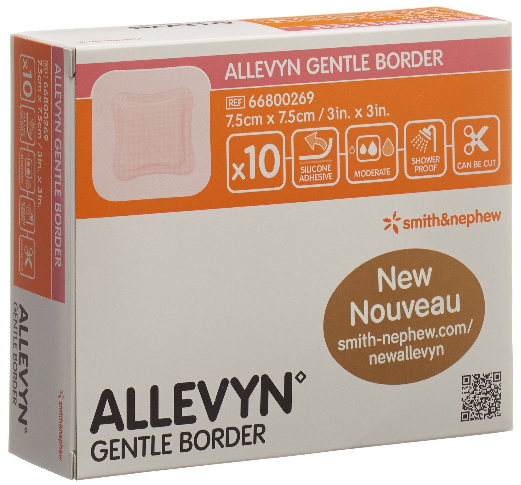 ALLEVYN GB pansement mousse 7.5x7.5cm 10 pce