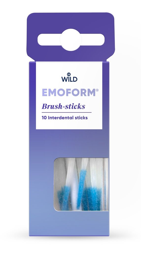 EMOFORM Bâtonnets Dentaires Brosse 10 Pièces Nettoyage Profond | Soin Buccal