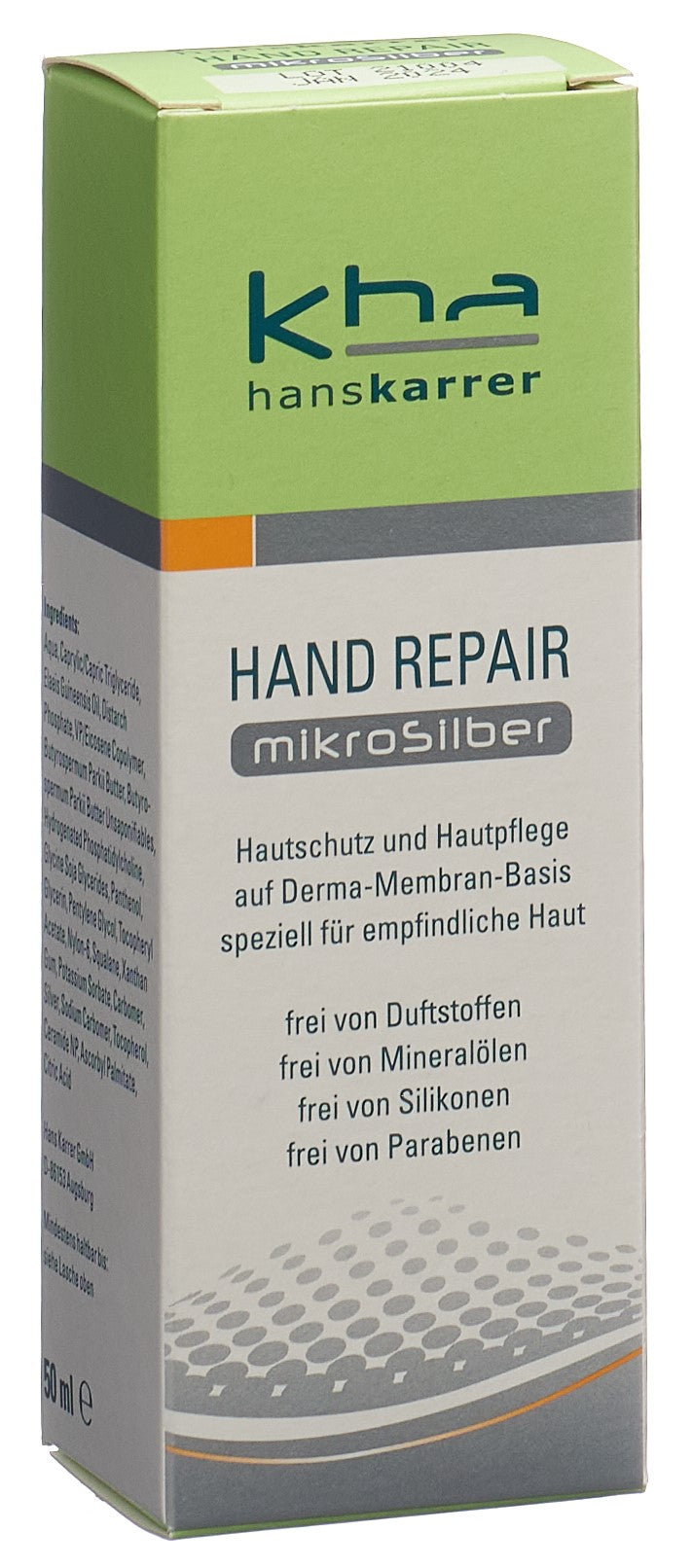 HANS KARRER Réparation Mains MikroSilber Soin Réparateur | 50 ml