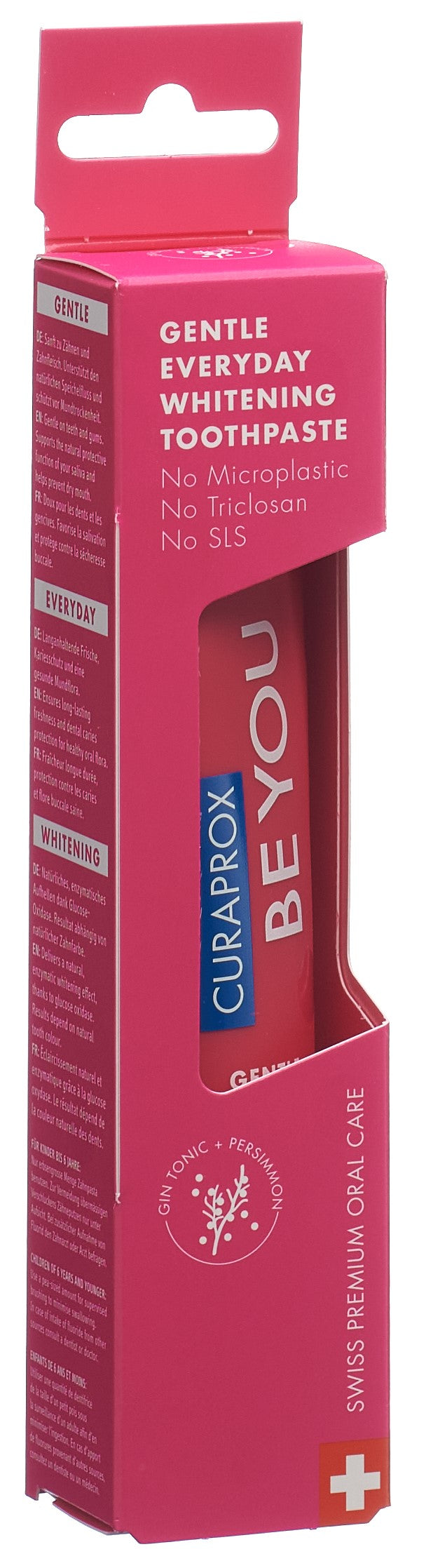 CURAPROX Be You Gintonic &amp; Kaki Rouge Dentifrice Fraîcheur Intense 60 ml