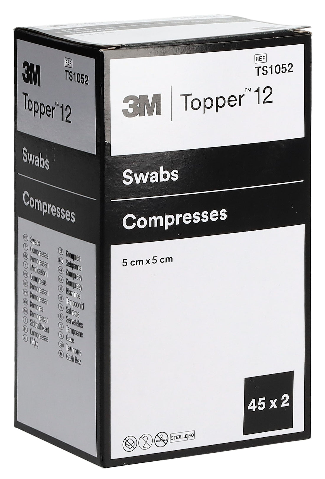 TOPPER Pansement Stérile 5x5cm 45 Sachets 2 Pièces | Soin Cicatrisant