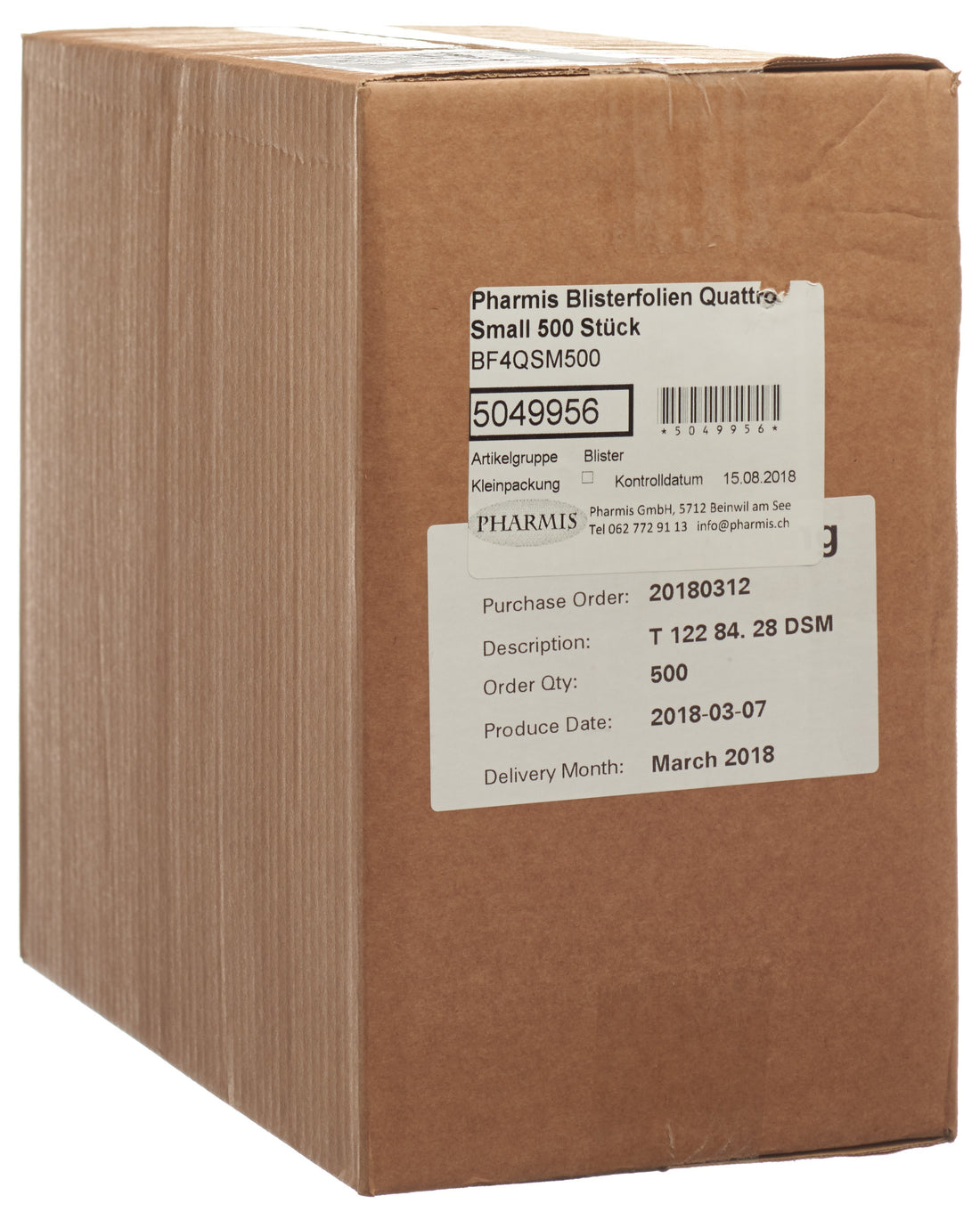 PHARMIS Blisters Quattro Small 500 Pièces | Pratique et Hygiénique
