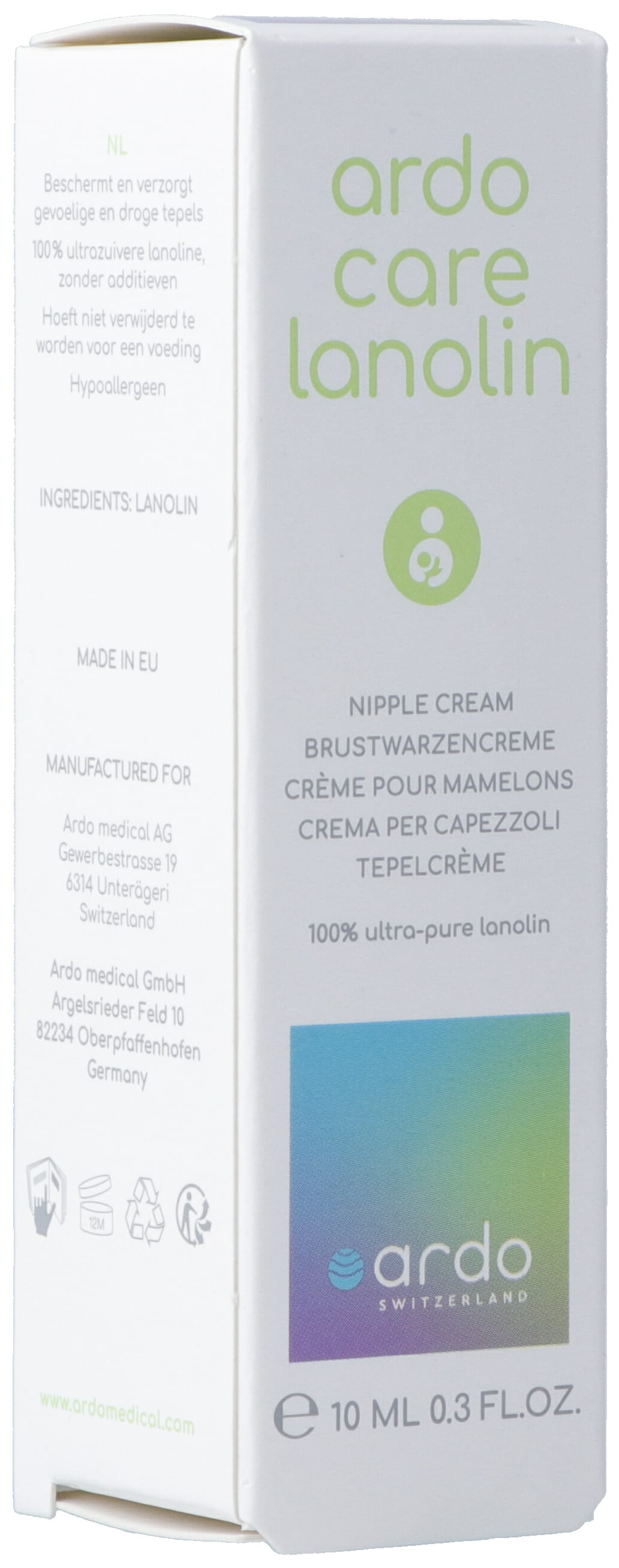 ARDO CARE LANOLIN cr mamelo all/fr/it/nl/an 10 ml