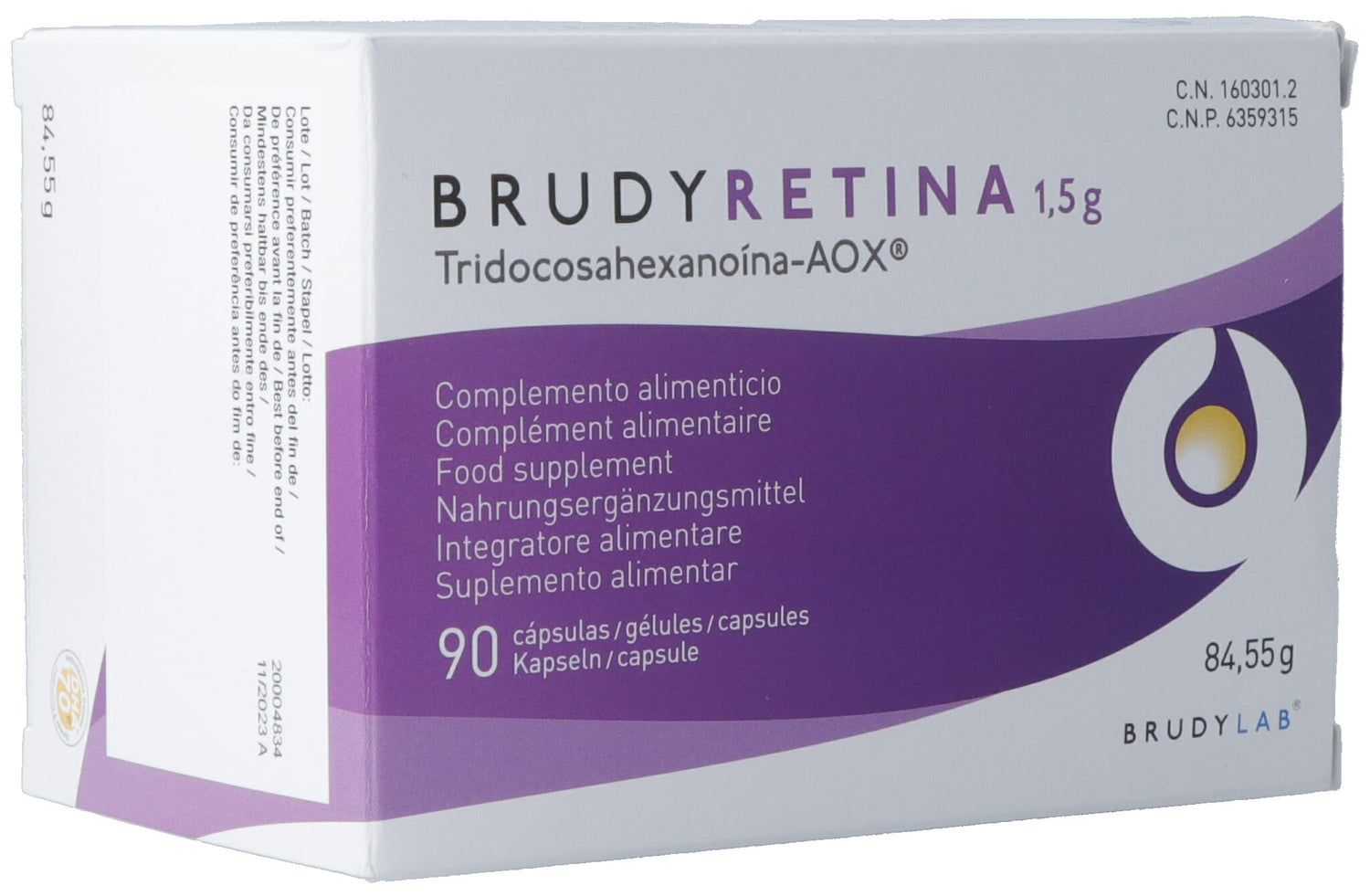 BRUDYRETINA Complément Alimentaire Vision 1.5 g Blist 90 pièces