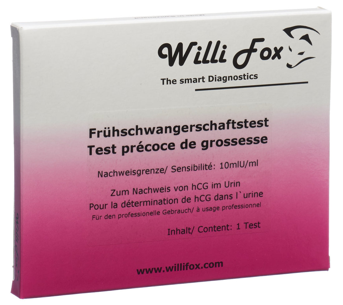 WILLI FOX test précoce de grossesse urine