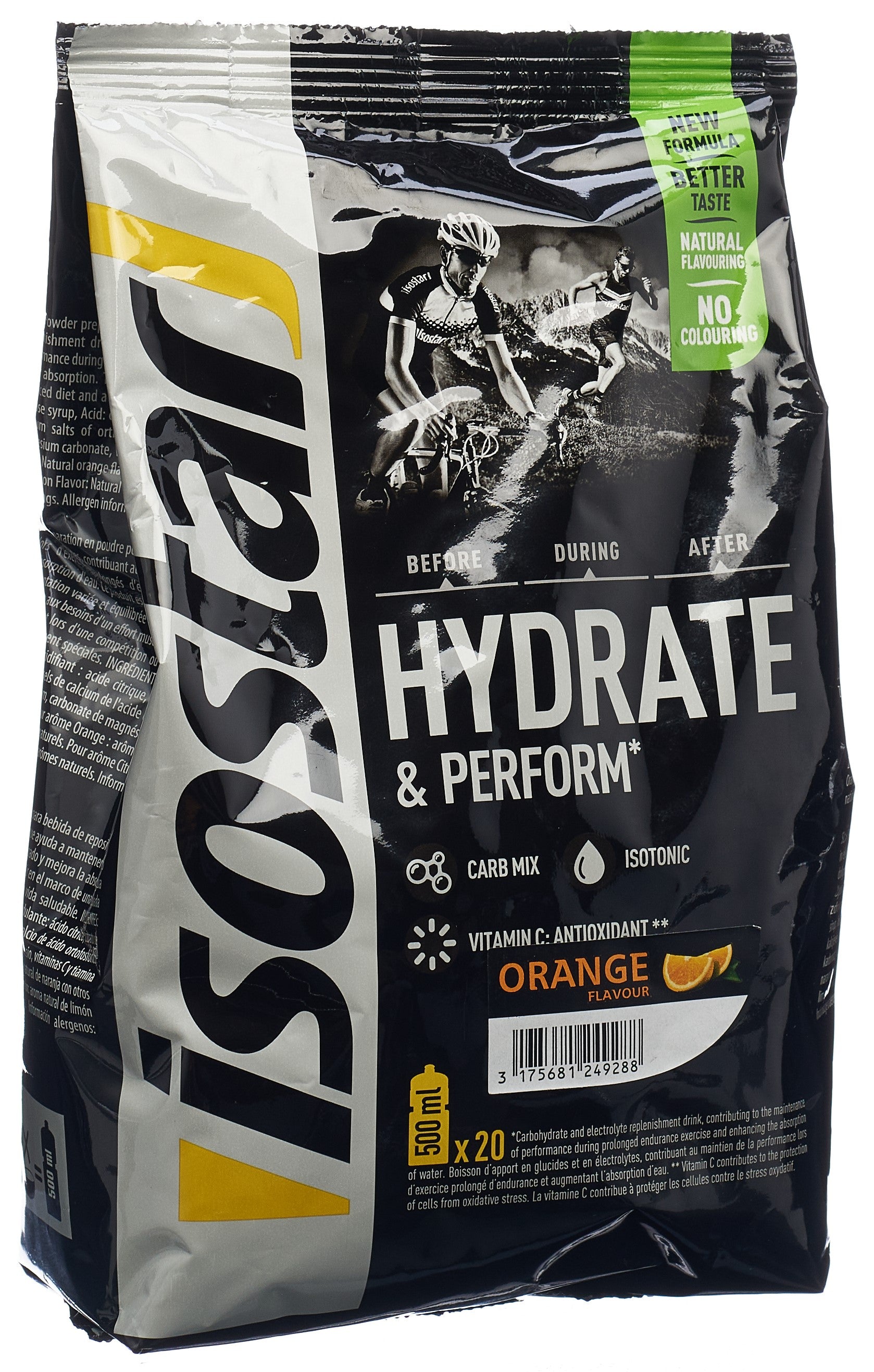 ISOSTAR Hydrate &amp; Perform Poudre Orange Boisson Énergétique 800 g