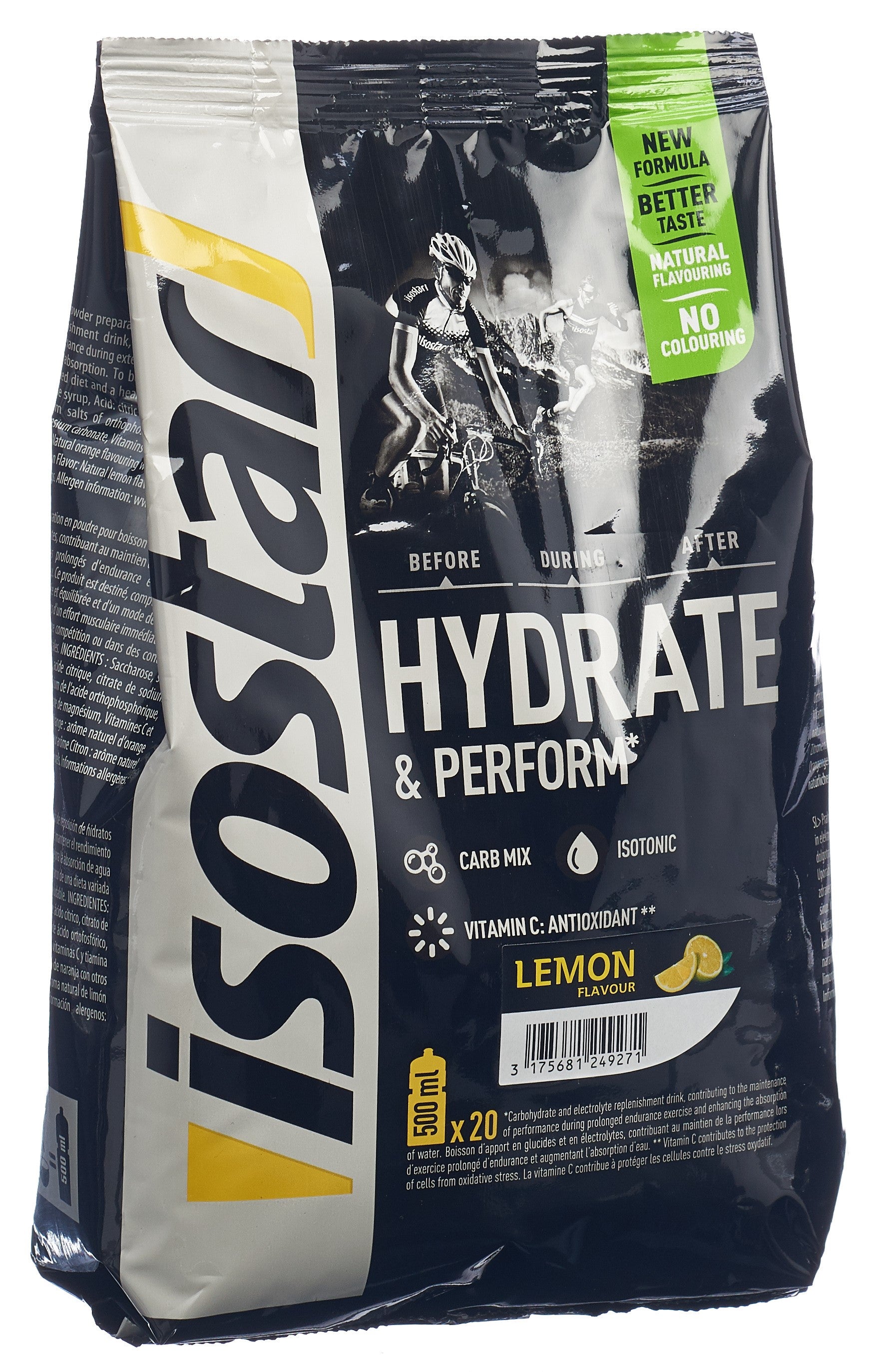 ISOSTAR Hydrate &amp; Perform Poudre Saveur Citron 800 g | Boisson Énergétique Performance