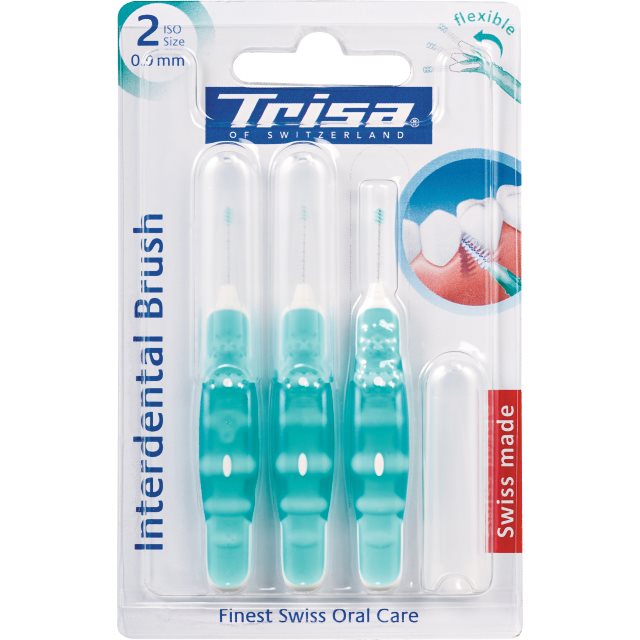 TRISA Brossettes Interdentaires ISO 2 0.9mm Nettoyage Efficace | Lot de 3