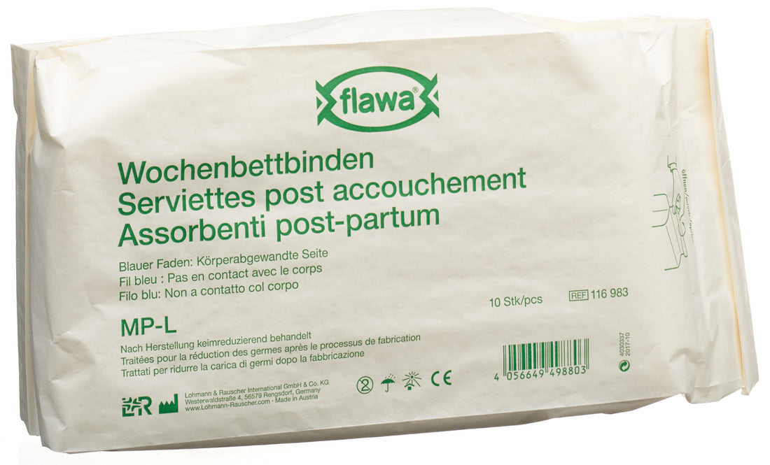 Flawa Serviettes Hygiéniques Maxi Protection L 10 Pièces Douceur Absolue